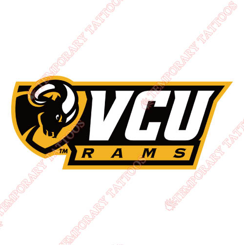 Virginia Commonwealth Rams Customize Temporary Tattoos Stickers NO.6846